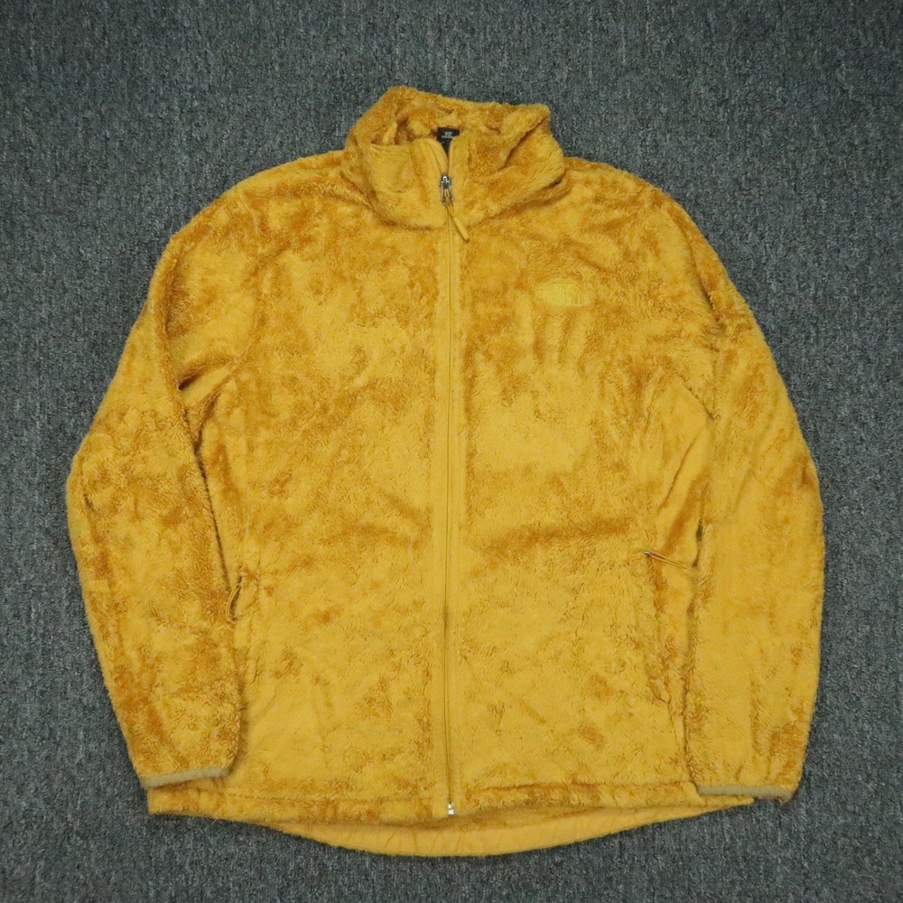 The North Face Jacket Womens XL Yellow Gold Osito Full Zip Fleece Fluffy Outdoor